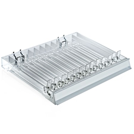 Azar Displays 13-Compartment Pusher Tray for Counter, Pegboard or Slatwall, PK2 225513